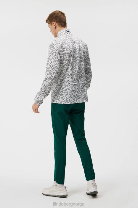 J.Lindeberg menn jakke med lett pakning i ask hvit brosvirvel klær F864705