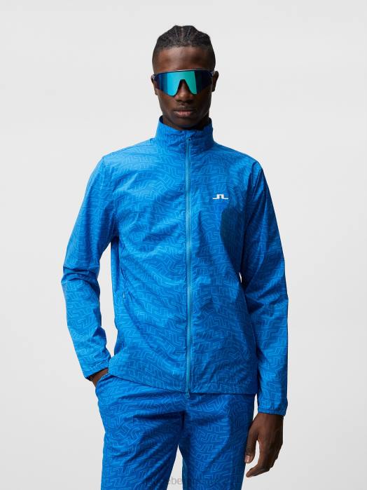 J.Lindeberg menn jakke med lett pakning i ask lapis bridge swirl klær F864704