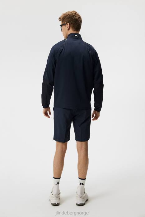 J.Lindeberg menn prikket hybrid vindjakke marinen klær F864731