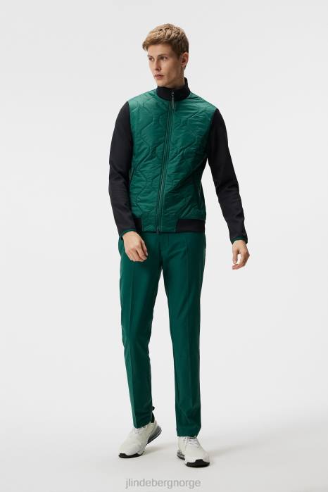 J.Lindeberg menn quilt hybrid jakke regnskog klær F864690