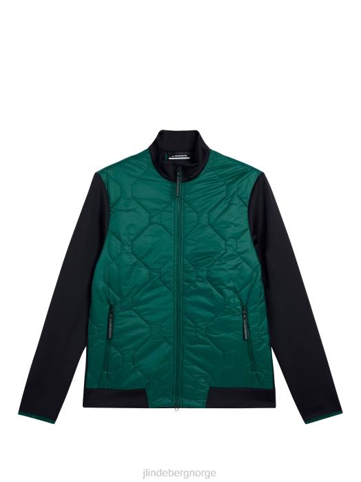 J.Lindeberg menn quilt hybrid jakke regnskog klær F864690