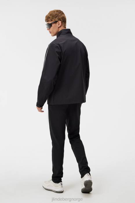 J.Lindeberg menn theo regnjakke svart klær F864681