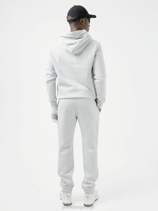 J.Lindeberg menn alfabukse steingrå melange klær F8642214