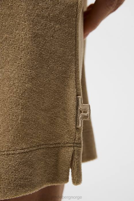 J.Lindeberg menn allan frottéshorts safari beige klær F8641036