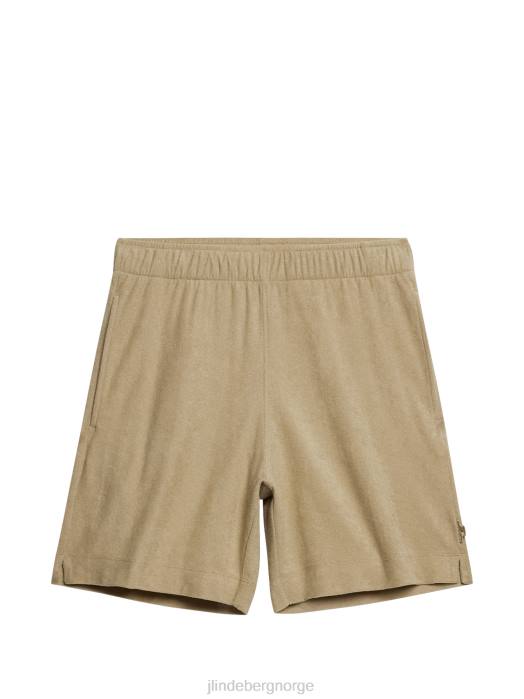 J.Lindeberg menn allan frottéshorts safari beige klær F8641036