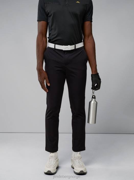 J.Lindeberg menn axil fleece twill bukse svart klær F8642179