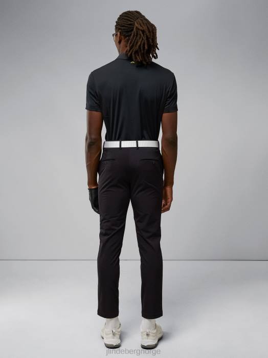 J.Lindeberg menn axil fleece twill bukse svart klær F8642179