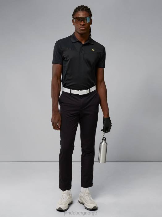 J.Lindeberg menn axil fleece twill bukse svart klær F8642179