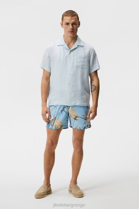 J.Lindeberg menn banker tropiske badebukser drømme blå klær F8641114