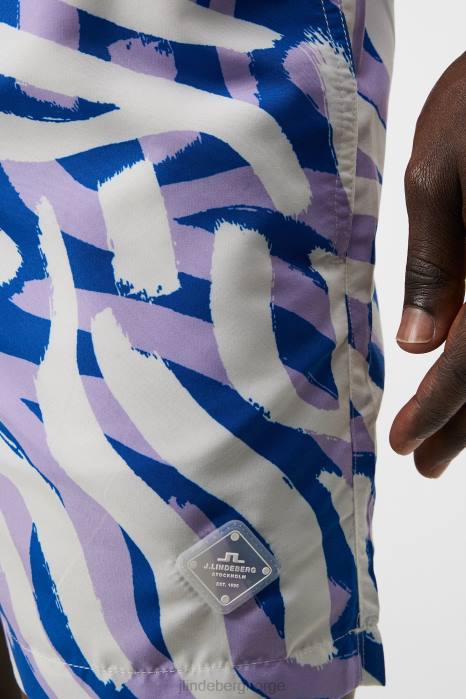 J.Lindeberg menn banks miami badebukser lilla malt sebra klær F8641110
