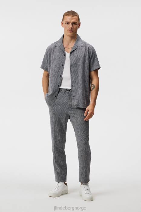 J.Lindeberg menn baron lin struktur bukser marinen klær F8641121