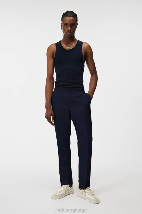 J.Lindeberg menn baron tencel linbukser marinen klær F8641128