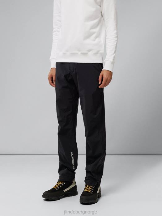 J.Lindeberg menn bridge regnbukser svart klær F8642203
