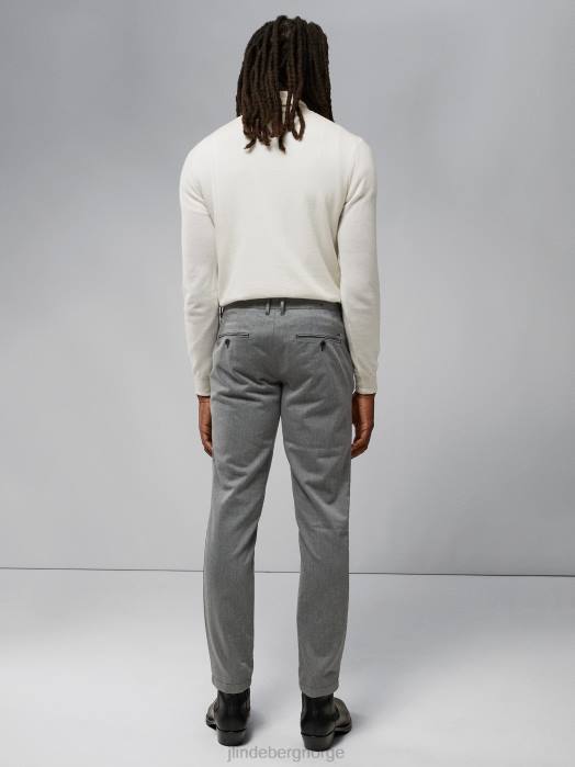 J.Lindeberg menn chaze flanell twill bukser gargoyle klær F8642199