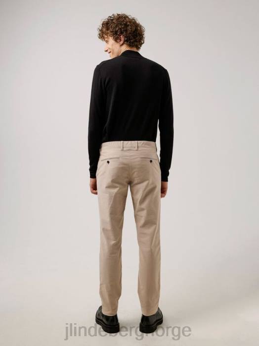 J.Lindeberg menn chaze stretch bomullsbukser østers brun klær F8642255