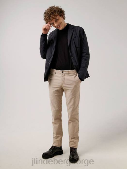 J.Lindeberg menn chaze stretch bomullsbukser østers brun klær F8642255