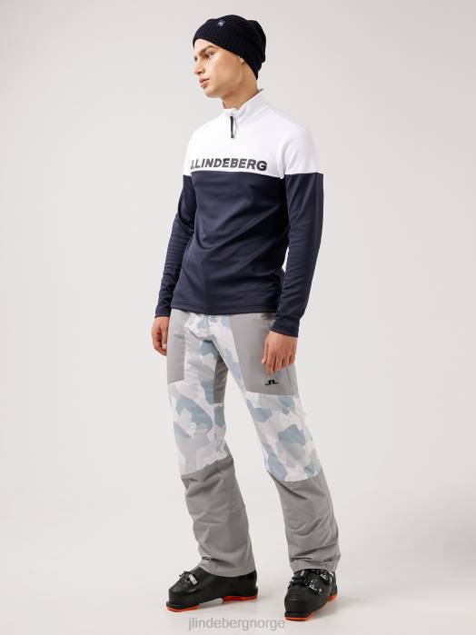 J.Lindeberg menn clarke skibukse grå camo klær F8642238