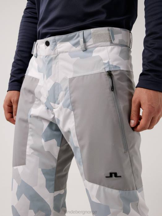 J.Lindeberg menn clarke skibukse grå camo klær F8642238