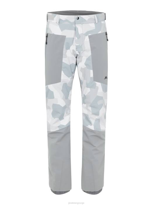 J.Lindeberg menn clarke skibukse grå camo klær F8642238