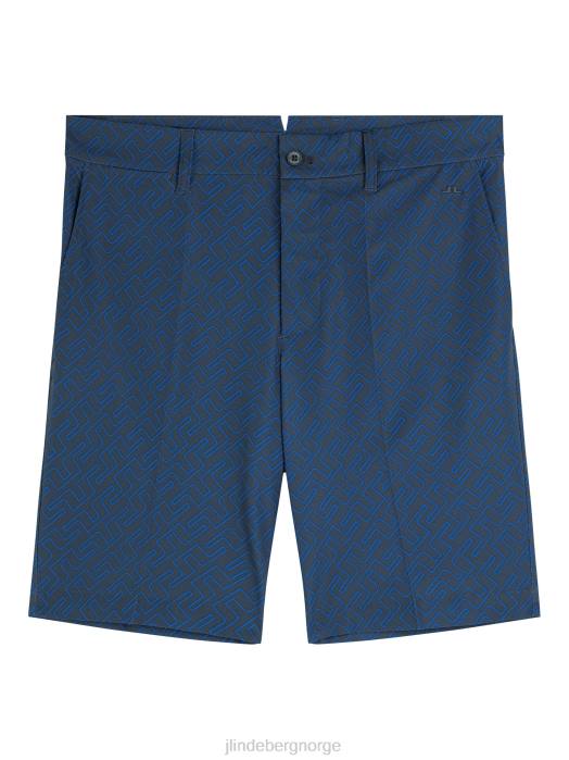 J.Lindeberg menn eloy print shorts vulkansk askebromonogram klær F8642183