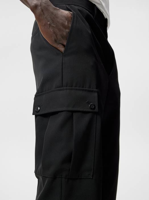 J.Lindeberg menn fiji clean cargo bukser svart klær F8641135