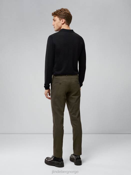 J.Lindeberg menn gi mikro tekstur bukser Skoggrønn klær F8642198