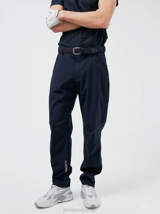 J.Lindeberg menn hills golf regnbukse marinen klær F8642221