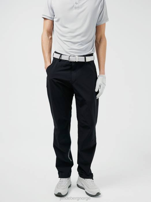 J.Lindeberg menn hills golf regnbukse svart klær F8642222