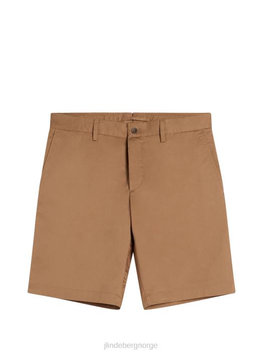 J.Lindeberg menn nathan super sateng shorts tiger brun klær F8641144