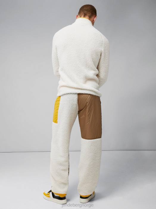 J.Lindeberg menn pile story turbukser sky hvit klær F8642202