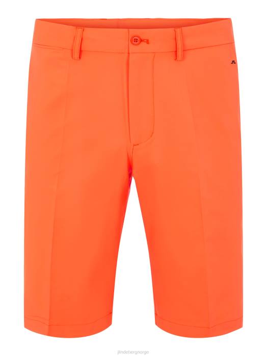 J.Lindeberg menn somle golfshorts lava appelsin klær F8642261