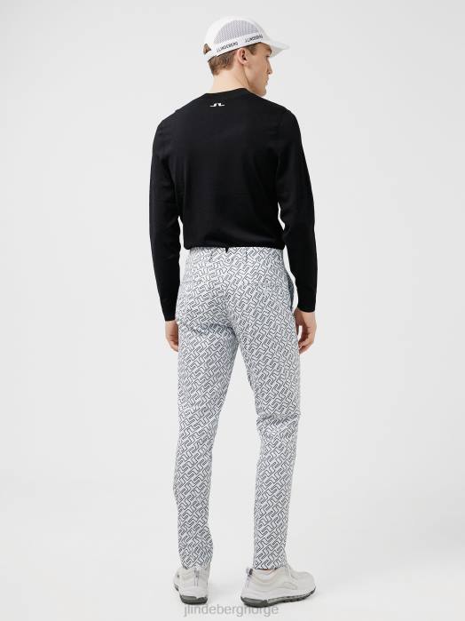 J.Lindeberg menn tim golfbukse marinebromonogram klær F8642225