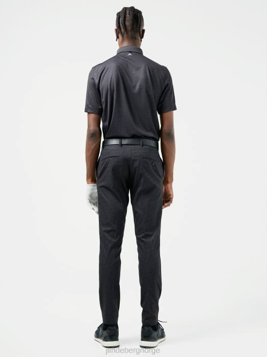 J.Lindeberg menn tim pant - tursamling svart bromonogram klær F8642219