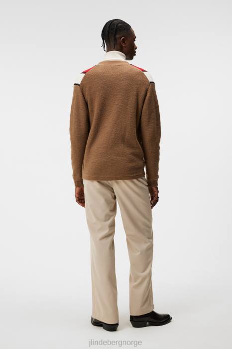 J.Lindeberg menn Cassey strikket cardigan butternut klær F864998