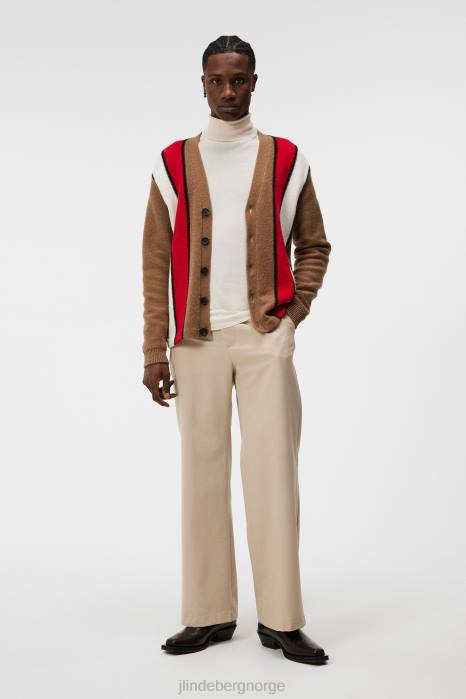J.Lindeberg menn Cassey strikket cardigan butternut klær F864998