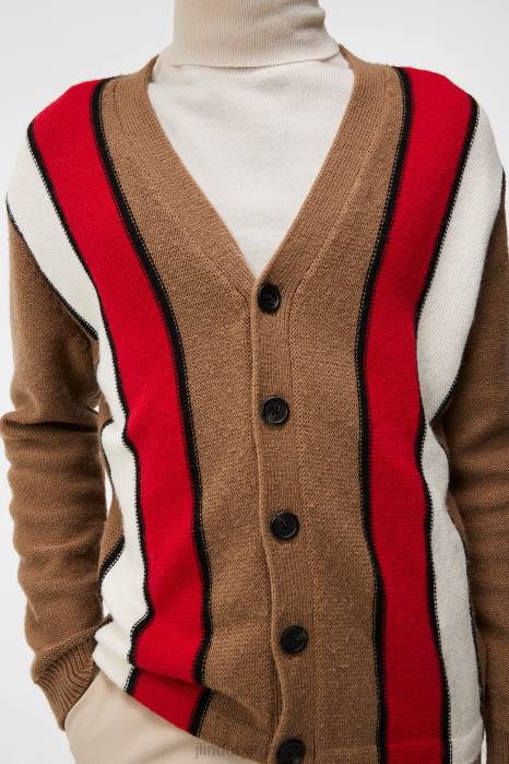 J.Lindeberg menn Cassey strikket cardigan butternut klær F864998