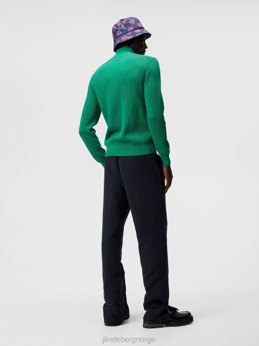 J.Lindeberg menn alex strikket genser med halv glidelås bosporos klær F8641058