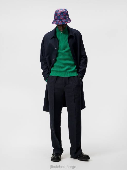 J.Lindeberg menn alex strikket genser med halv glidelås bosporos klær F8641058