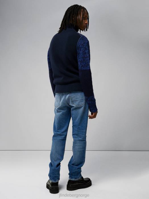 J.Lindeberg menn becket hybrid glidelåsvest marinen klær F8642297