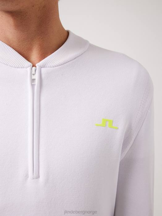 J.Lindeberg menn bevin golf genser hvit klær F8642375