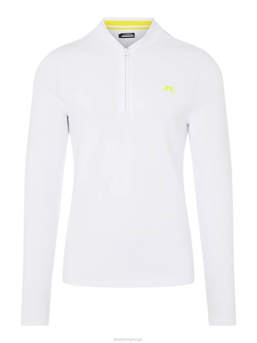 J.Lindeberg menn bevin golf genser hvit klær F8642375