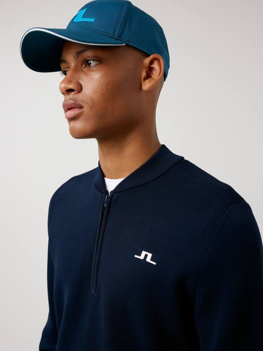 J.Lindeberg menn bevin golf genser marinen klær F8642376