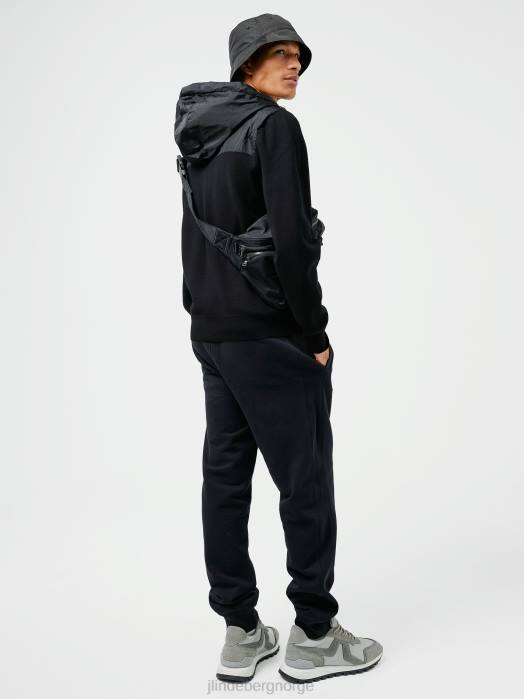 J.Lindeberg menn bode hettejakke svart klær F8642361