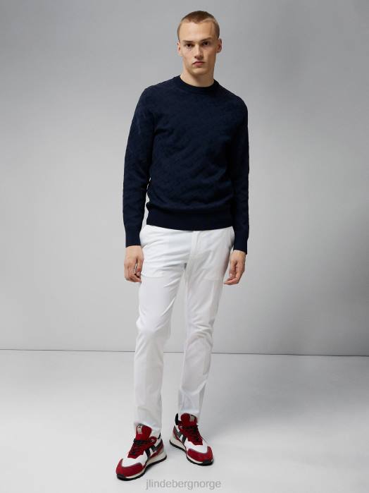 J.Lindeberg menn bridge monogram genser marinen klær F8642344