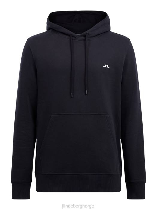 J.Lindeberg menn cal sweat hettegenser svart klær F8641089