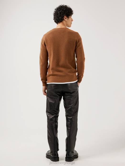 J.Lindeberg menn cole yak blanding genser penny brun klær F8642366