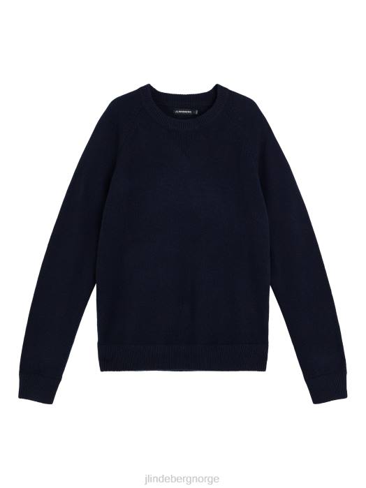 J.Lindeberg menn colton genser i kashmir marinen klær F8642306