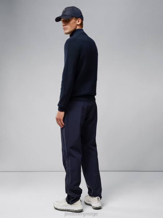 J.Lindeberg menn diamant genser med glidelås marinen klær F8642341