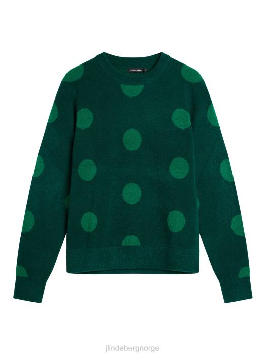 J.Lindeberg menn dotte hårete jacquardgenser regnskog klær F8641047