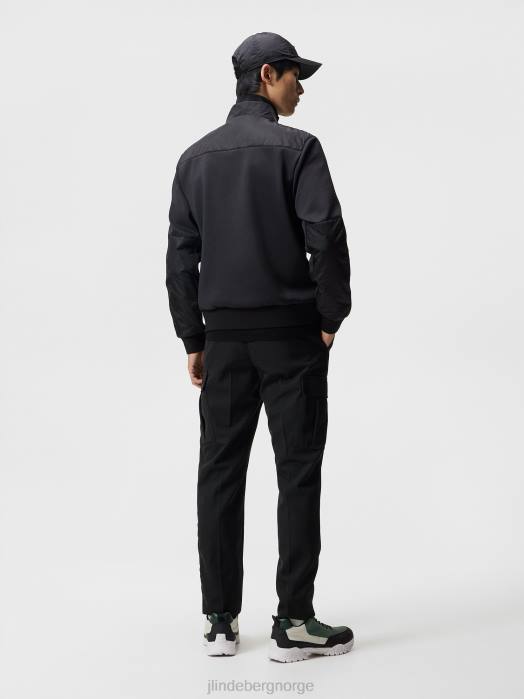 J.Lindeberg menn dovid hybrid jakke svart klær F8641075